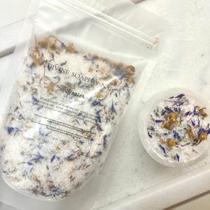Sais de Banho Ritual Divino | Sais de Banho Relaxantes, Ritual de Autocuidado, Banho Detox, Alívio do Estresse, Presente de Spa