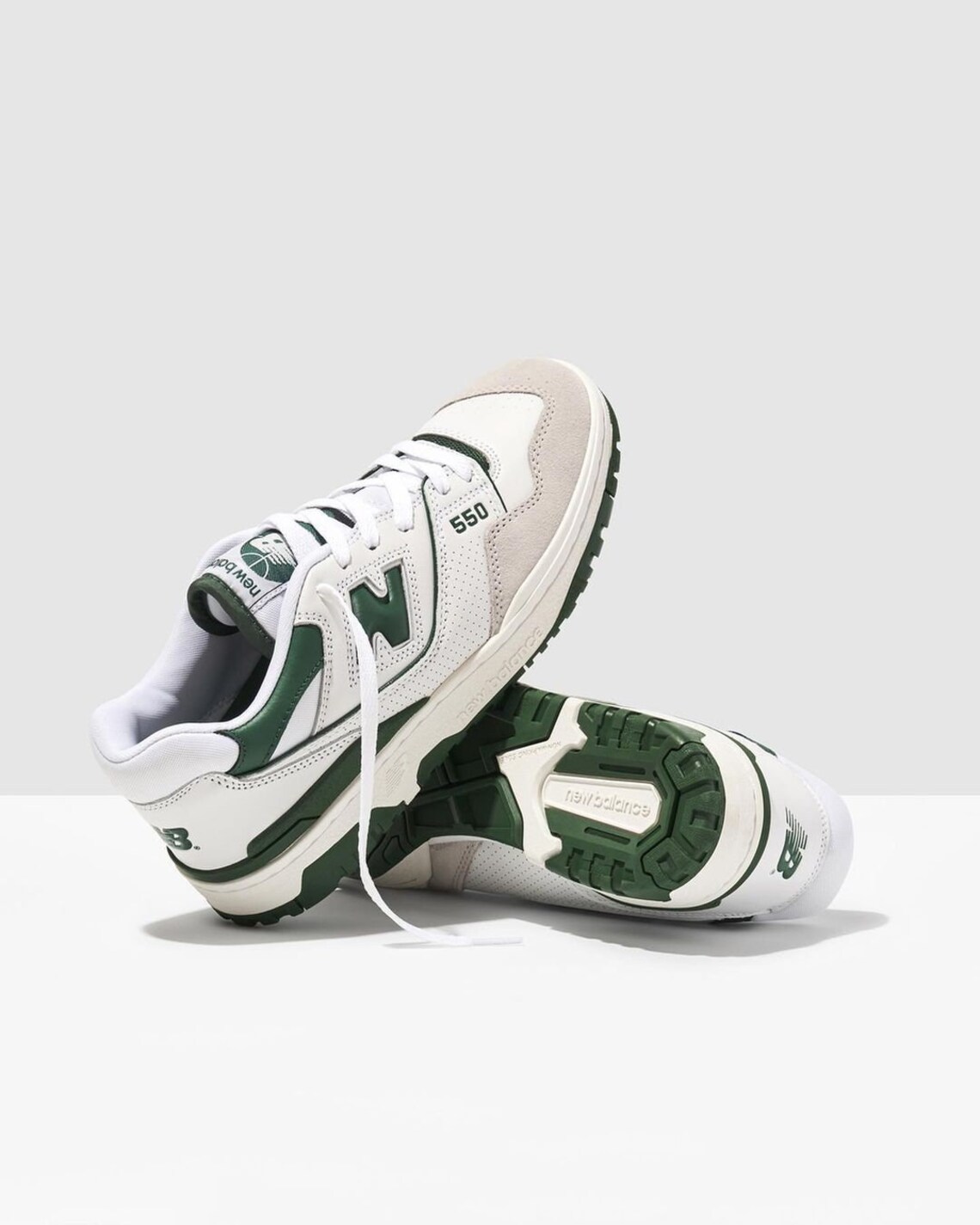 New Balance 550 White/green Sneakers Model Men and Women Etsy UK