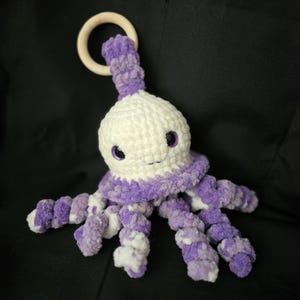 Cutie the Jellyfish | Handmade Ocean Animal Toy | Sea Creature Nursery Decor | Soft Amigurumi Jellyfish Gift