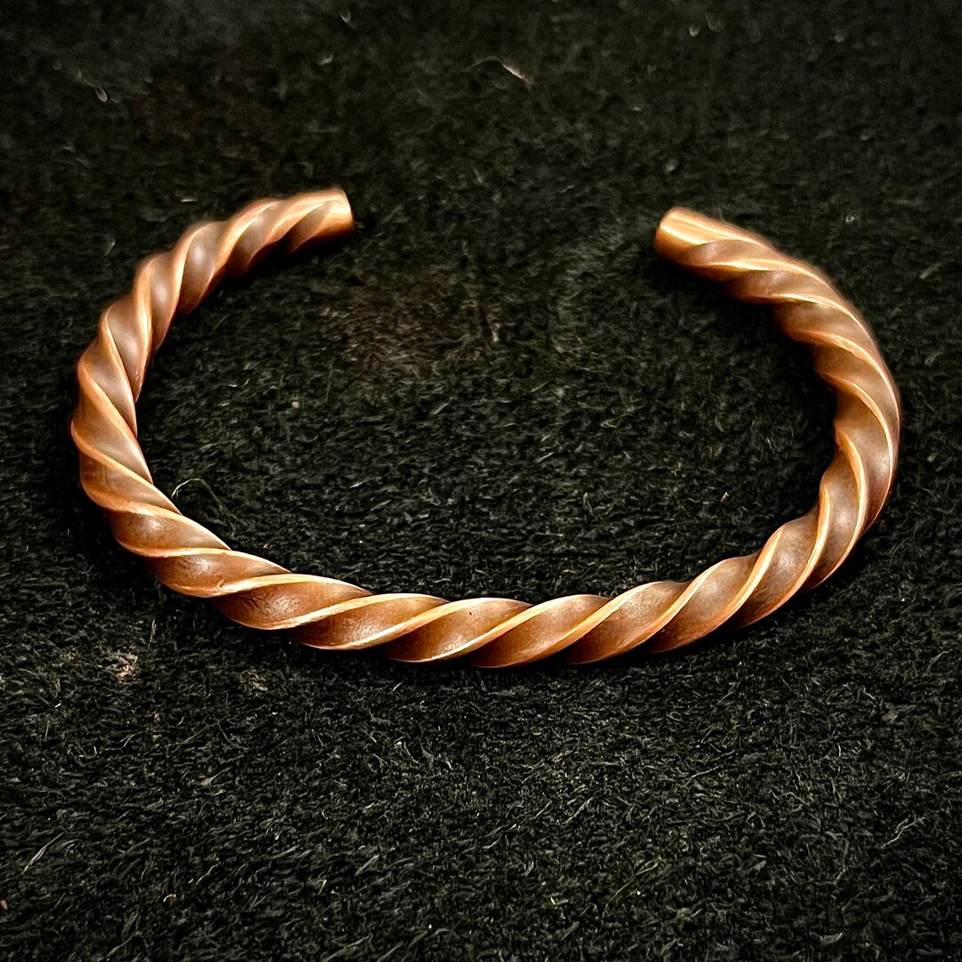 Hand Twisted Copper Bracelet. Hand Made in Montana. Anti