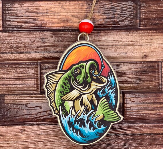 Bass Fishing Air Freshener for Vehicle Bass Fishing Freshie Etsy