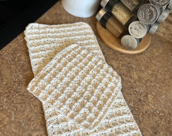 Crochet Terry Cloth Dish Cloth and Rag