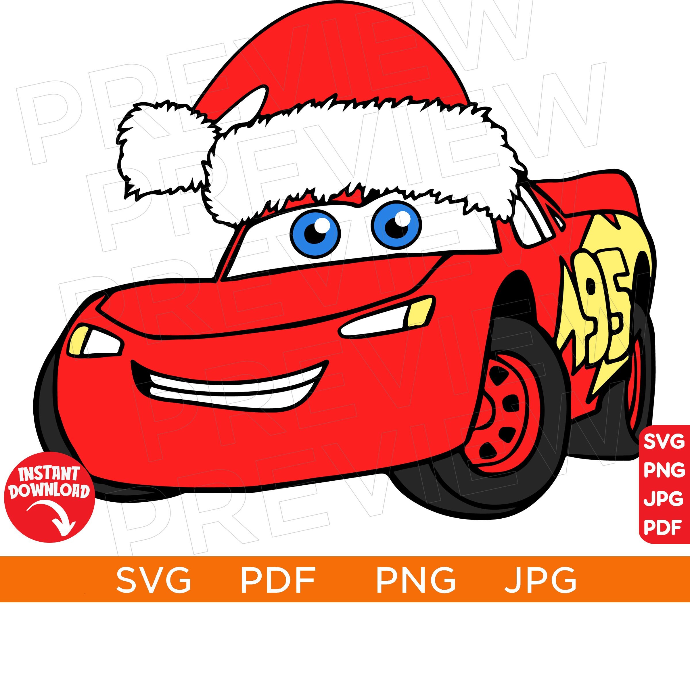 Lightning Mcqueen Cars Vector Svg Cars SVG Lightning Mcqueen