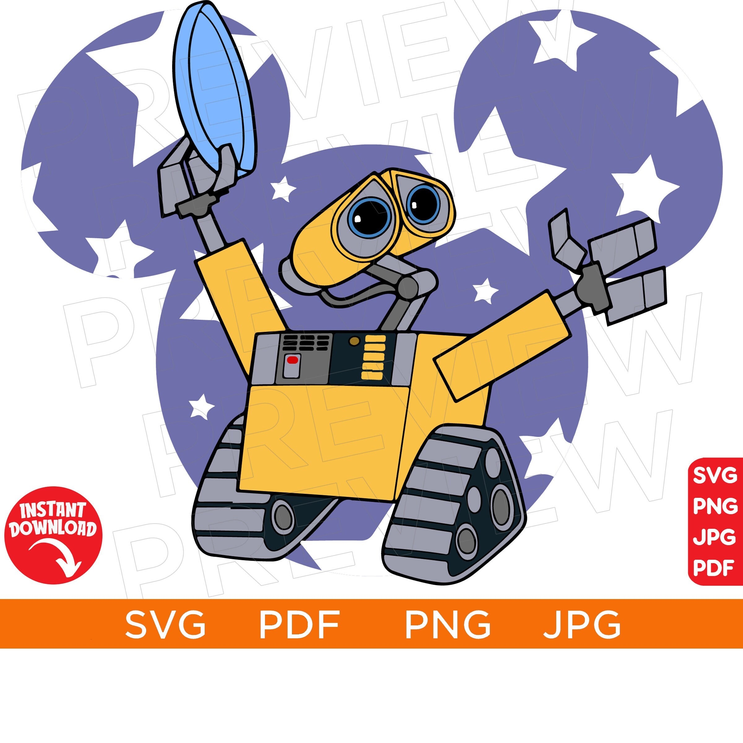 Walle Vector SVG WALLE Svg Disneyland Ears SVG Vector in Etsy Singapore
