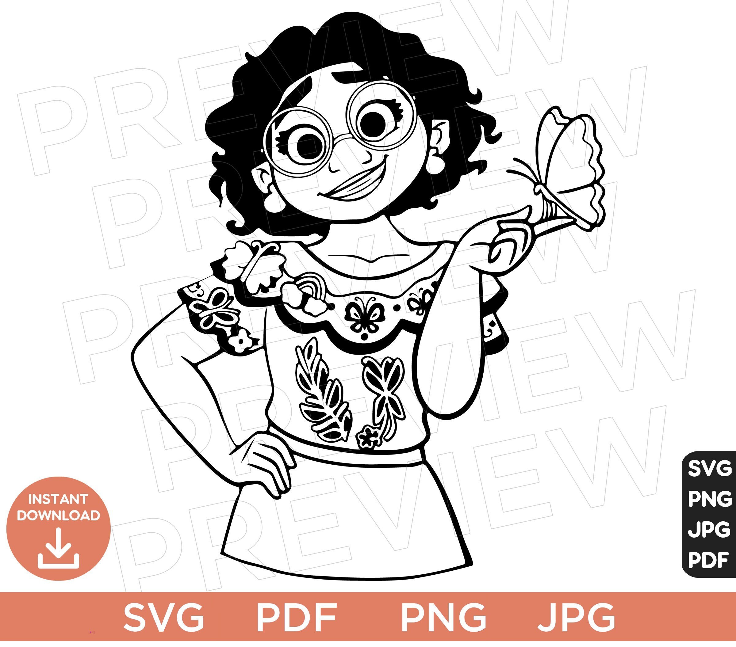 Encanto SVG Mirabel Svg Png Clipart SVG Cut File Cut File - Etsy