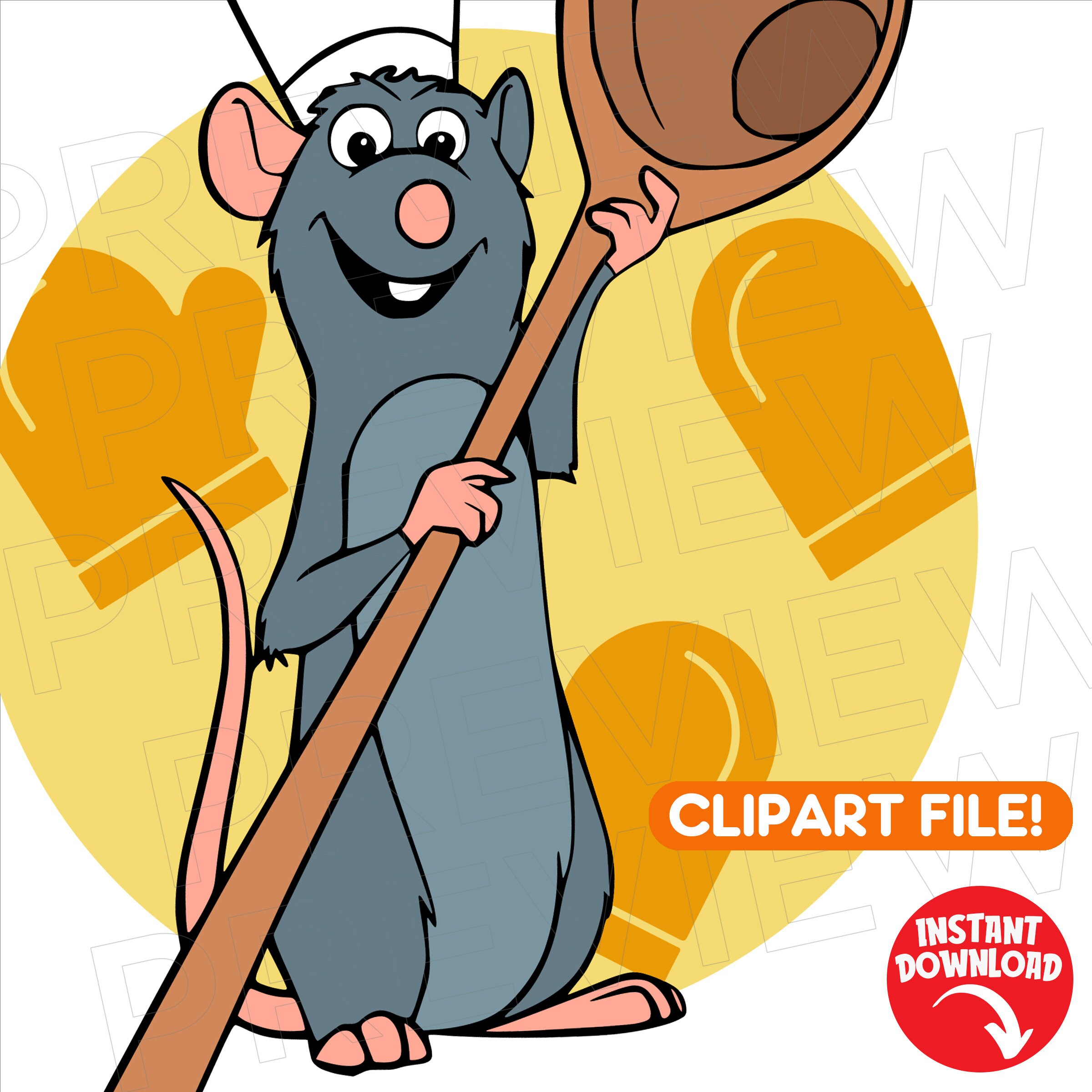 Anyone Can Cook Svg Remy Mouse Ratatouille SVG Disneyland Ears Etsy