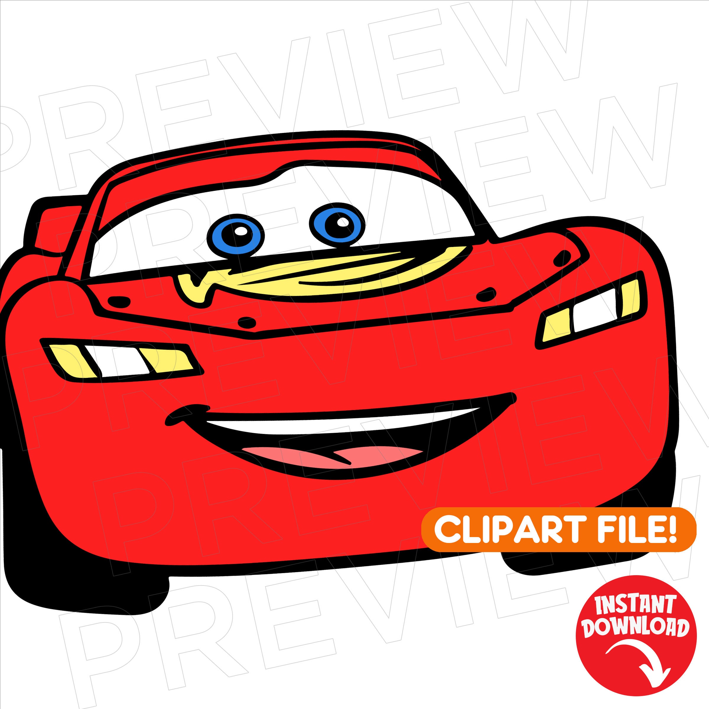 Lightning Mcqueen Face
