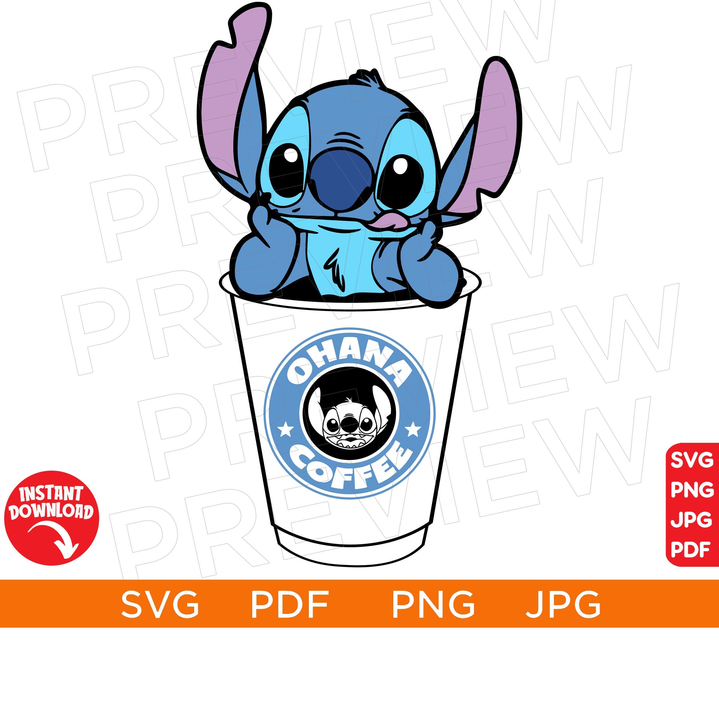 Stitch Coffee Svg Disney Svg Stitch Svg Starbuck Svg Ph Images and