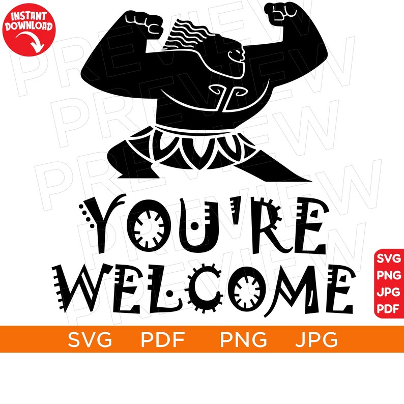 You're Maui Svg Moana SVG Princess SVG Etsy