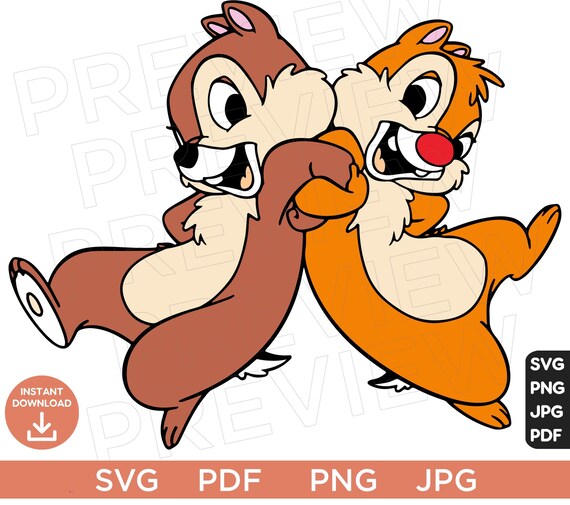 Vector Svg Chip and Dale Ears SVG Chip 'N Dale Rescue Etsy UK