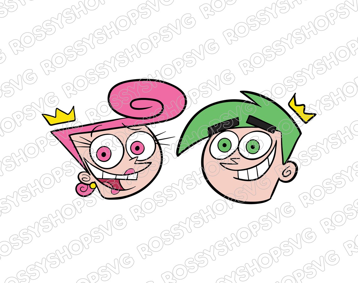 Wanda And Cosmo The Fairly Oddparents SVG PNG PDF T shirt Etsy