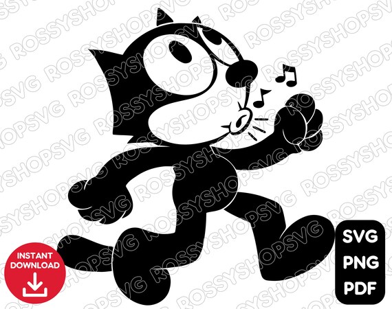 Felix the Cat SVG PNG PDF / T-shirt Svg / Cutting File / | Etsy