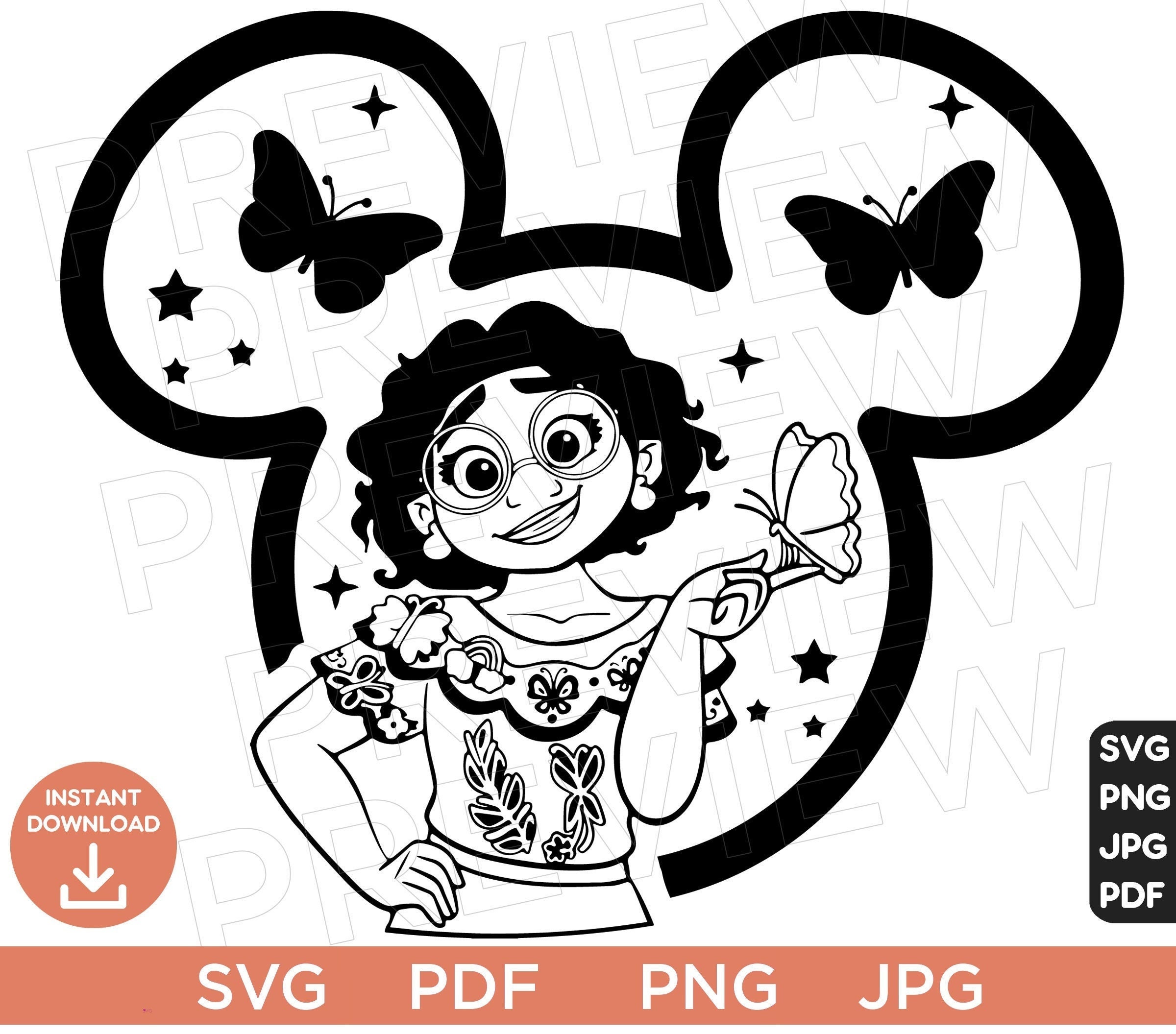 Encanto SVG Mirabel Svg Png Clipart SVG Cut File Layered by | Etsy India