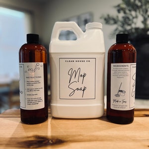 Mop Soap | Floor Cleaner | Floor Cleaning Solution | Natural Floor Cleaner | Safe for all flooring types | Pet Friendly | Non-Toxic Mop Soap
