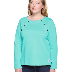 Chemo Port Access Shirt: Long Sleeve, Ceramic Green, Chemo-Patient Gift