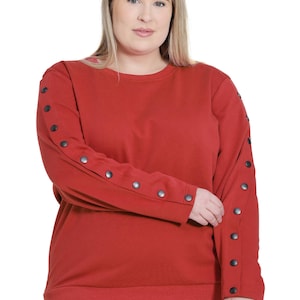Plus Size Langarm-Diaplikations-Shirts für Frauen mit einfachem Zugang zum Arm-Port - das beste Geschenk für Diawäsche-PatientInnen