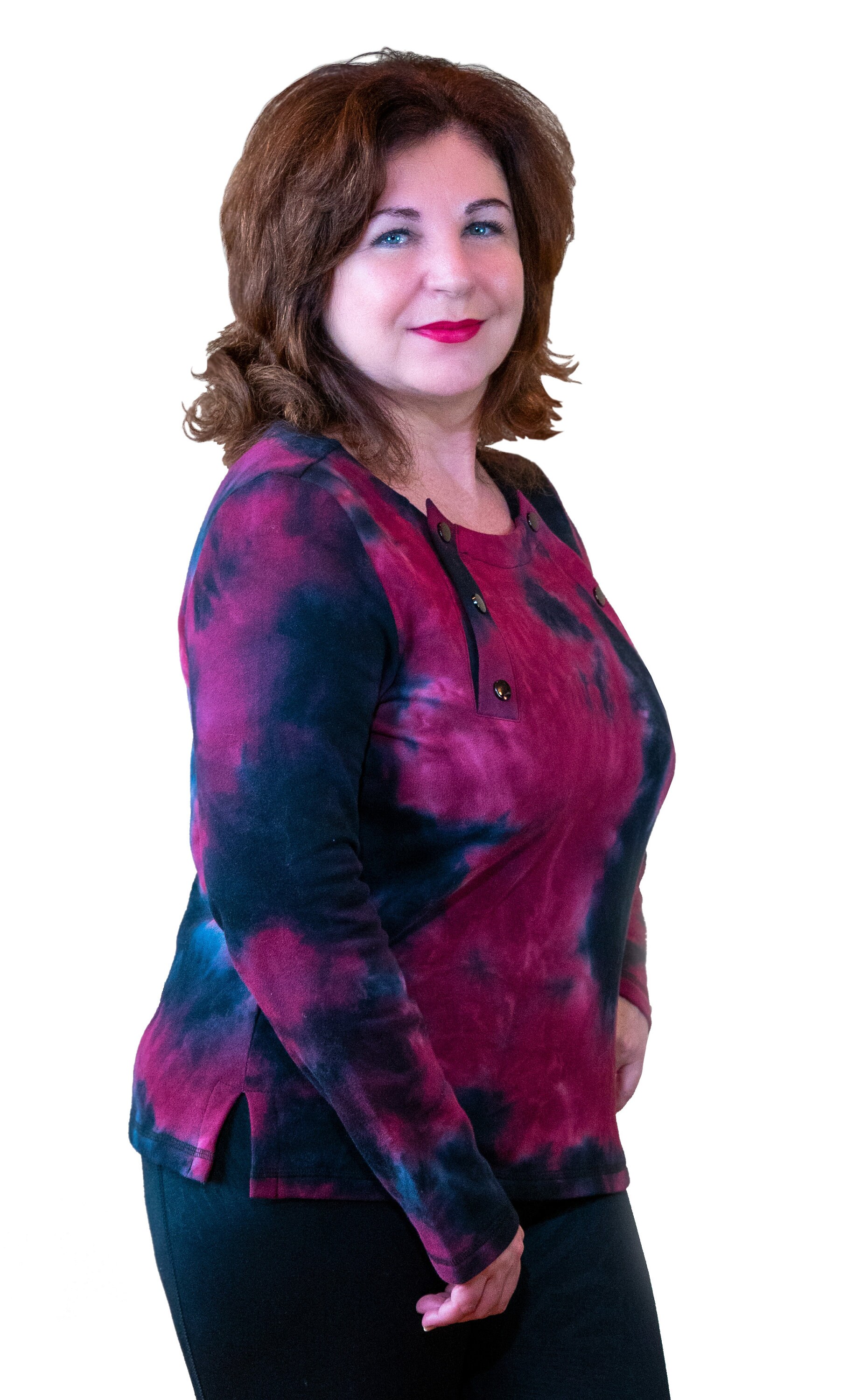 Long-sleeve Chemo Shirt for Women, With Easy Chest Port Access Makes a