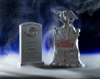 Beetlejuice & Barbara Maitland Tombstone Set - 3d printed miniatures