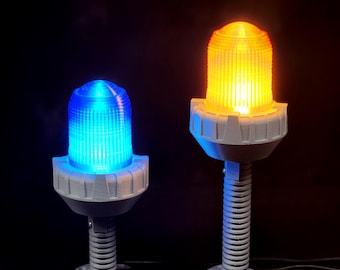 Jurassic Park Electric Fence Warning Lights - (3d printed)