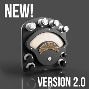 Vintage elektrische meter - Halloween, Frankenstein, Weston ampèremeterreplica 3D-afdrukbaar - DIGITAAL BESTAND