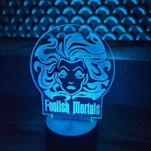 Madame Leota - Haunted Mansion Tombstone - Edge Lit Acrylic