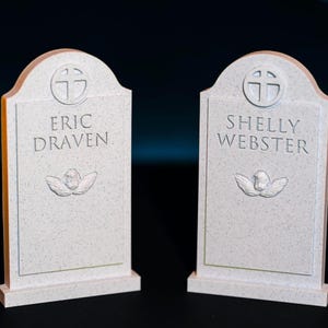 The Crow Tombstone Miniatures - Eric Draven and Shirley Webster