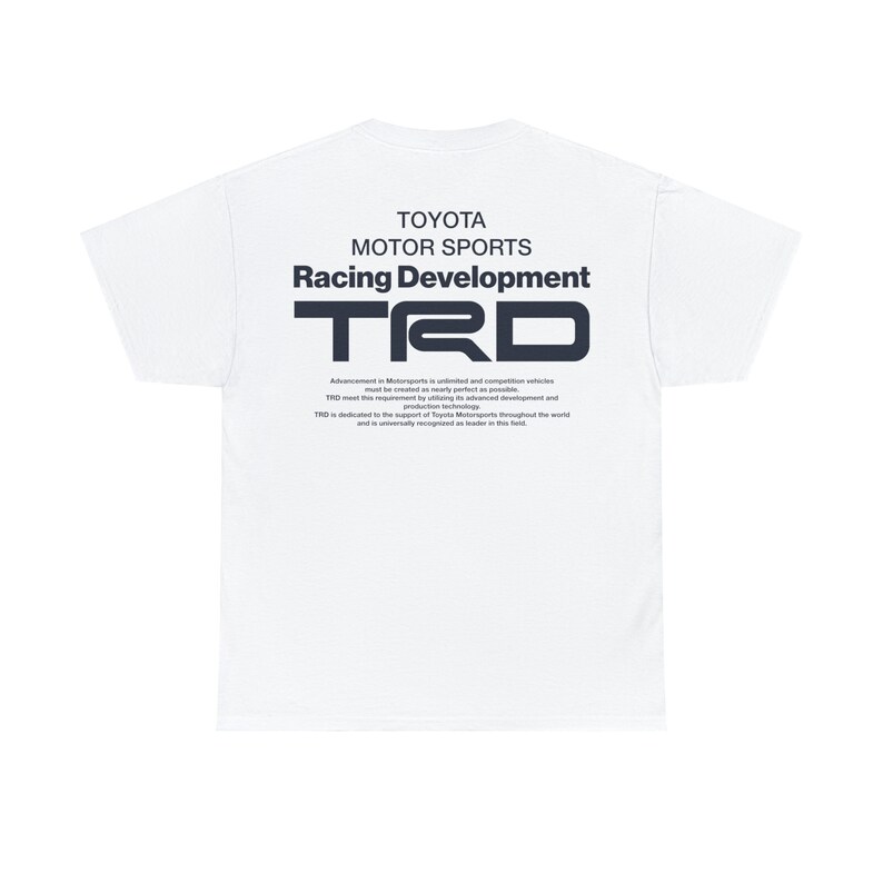 T-shirt Manches Longues Toyota TRD – Logo Racing Development – Neuf Sans étiquettes – Homme