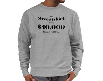 Dit sweatshirt kost 10.000 // Duurste sweatshirt op Etsy // Geen spijt