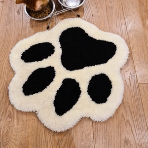 Handmade Animal paw print rug, For Pet, Animal, Cat, Dog, Home Decor Living Room Bedroom Guest Room Kids Room, Funny Cute Carped