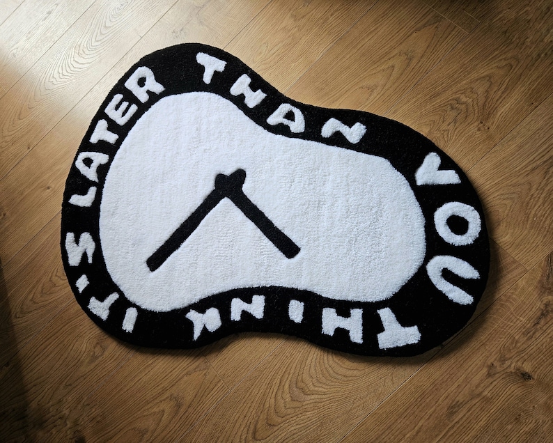 Photo inspiration: Handmade Tufted Rug Clock It S Later Than You Think Photo Inspiration