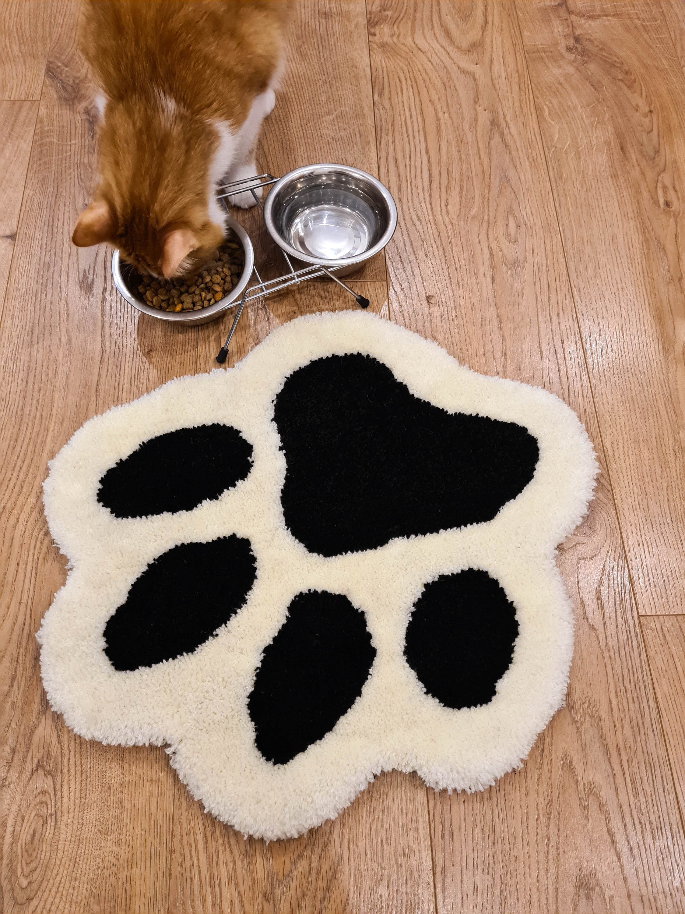 Handmade Animal Paw Print Rug, for Pet, Animal, Cat, Dog, Home Decor Living  Room Bedroom Guest Room Kids Room, Funny Cute Carped 