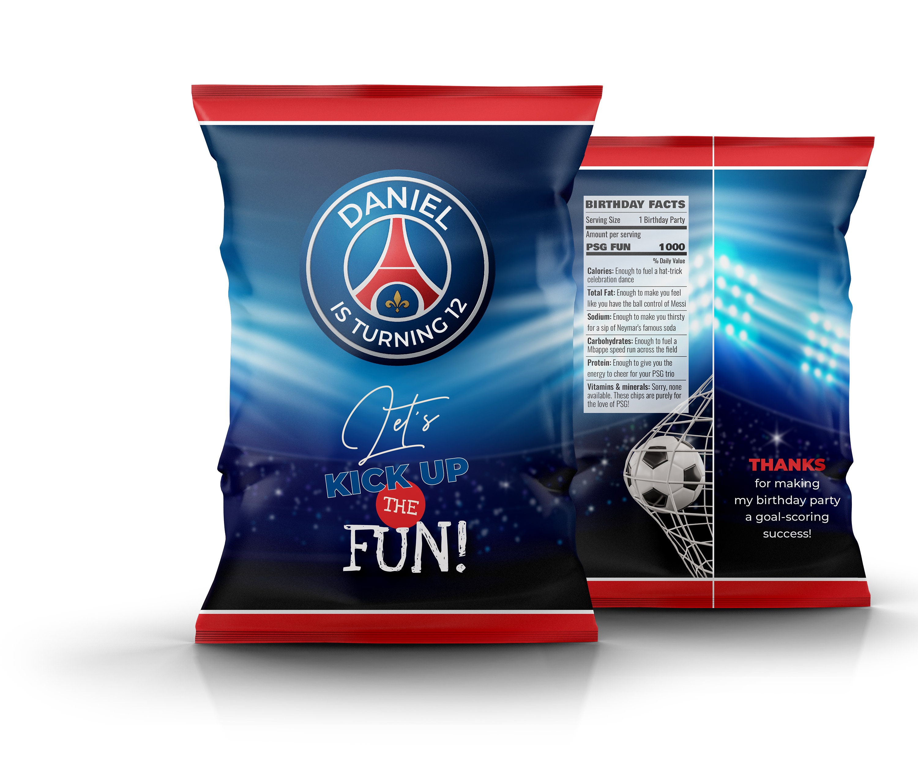 PSG Gable Box PSG Soccer Gift Box PSG Party 