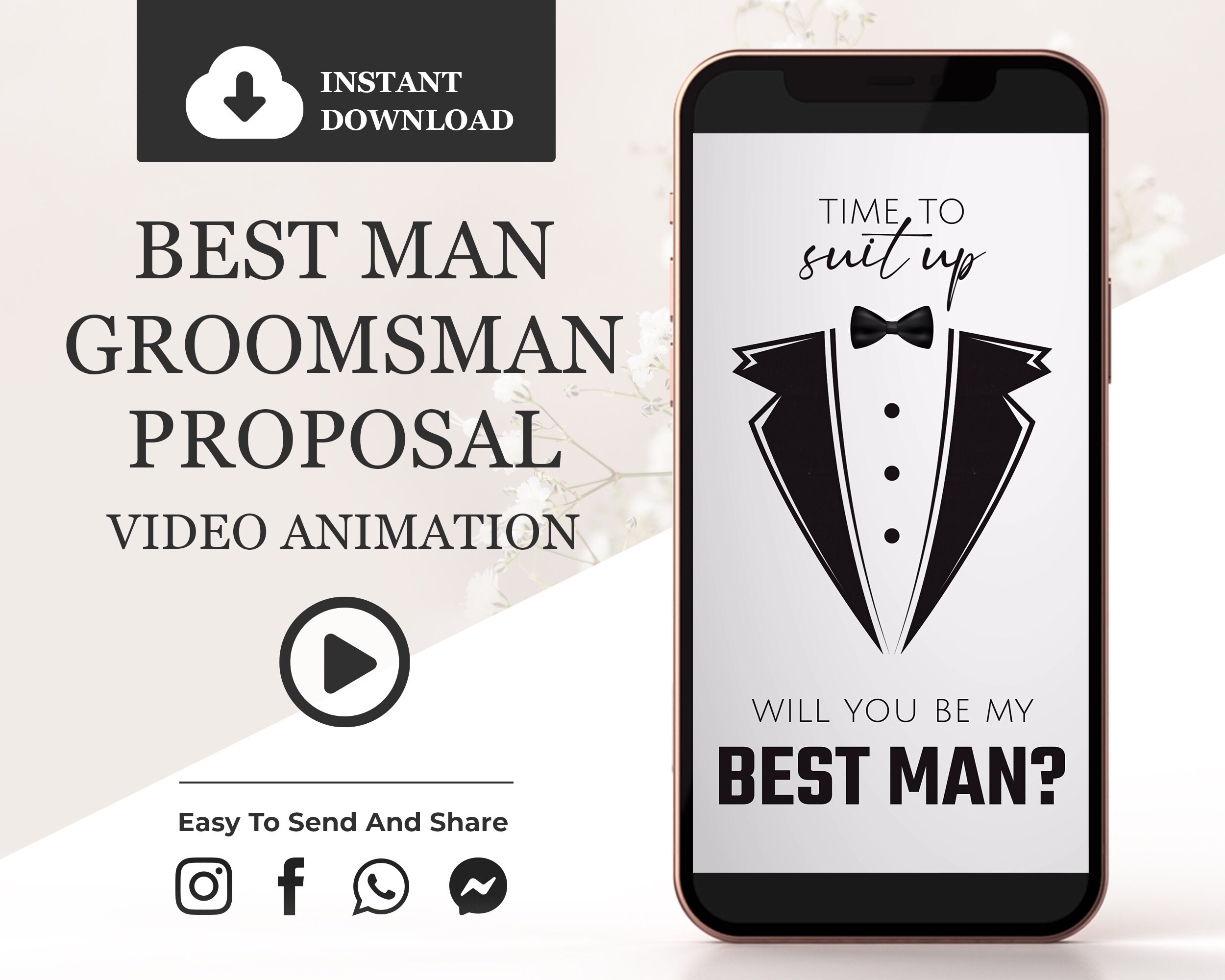 Groomsman Proposal Video Best Man Proposal Animation Video - Etsy Canada