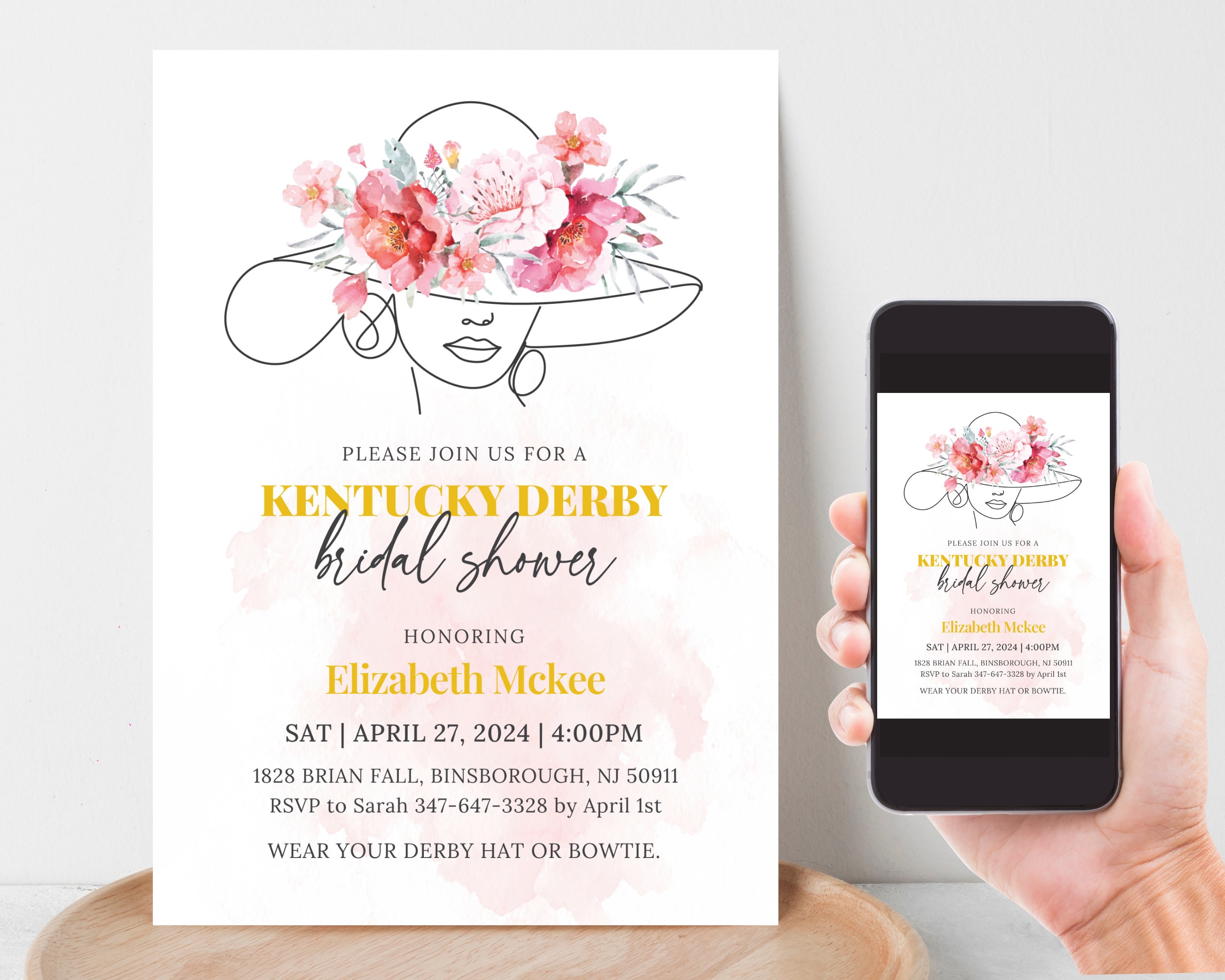 Bridal Shower Welcome Sign, Kentucky Derby Decorations, Black and White  Stripes, Red Roses, Printed or Printable File, Free Shipping SWBS012 -   Norway