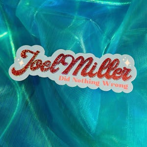 The Last of Us Original Glitter Vinyl Sticker, Durable Waterproof 3&quot; Joel Miller Sticker