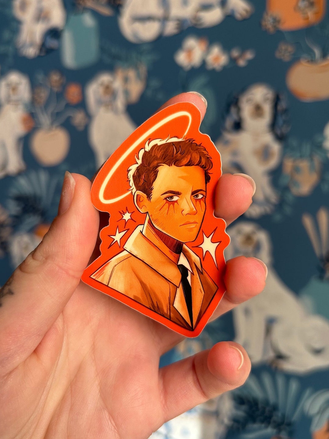 Castiel Original Matte Finish Vinyl Sticker, Durable Waterproof 3