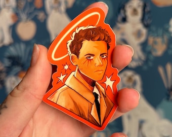 Castiel Original Matte Finish Vinyl Sticker, Durable Waterproof 3" Supernatural Sticker