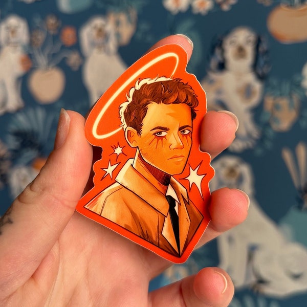 Castiel Original Matte Finish Vinyl Sticker, Durable Waterproof 3" Supernatural Sticker