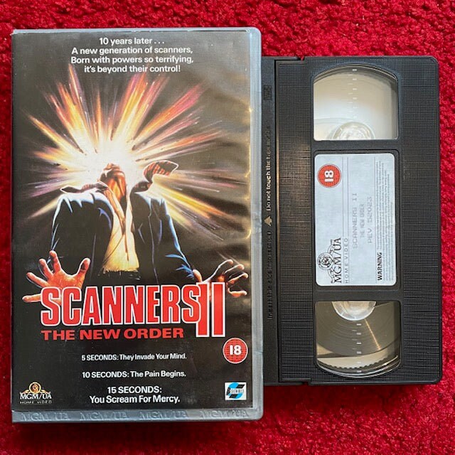 Scanners Ii the New Order Ex Rental Vhs Video 1990 52023 Etsy