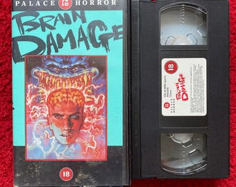 Brain Damage VHS Video (1988) Ph9005x / Horror VHS Video Tape / Horror Video / Vintage VHS