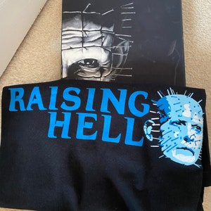 Hellraiser T-shirt / Free UK Delivery / Horror T-Shirt / Pinhead / Raising Hell / Pinhead Apparel / Hellraiser Apparel / Horror Gift