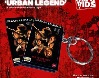 Urban Legend MiniVids Miniature Horror VHS / Keyring / Magnet / VHS Display / Horror Gift / Collectible / Horror VHS / Horror Video
