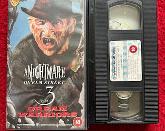 A Nightmare On Elm Street 3: Dream Warriors VHS Video (1987) Pes35061 / Horror Video Tape / Horror Video / Vintage VHS / Freddy Krueger