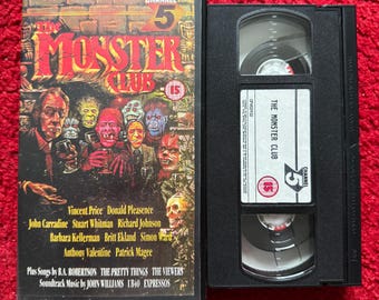 The Monster Club VHS Video (1981) Cfv02932 / Horror VHS Video Tape / Horror Video / Vintage VHS / Vincent Price