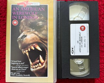 Ein amerikanischer Werwolf in London VHS Video (1981) 0842523-gb / Horror VHS Video Tape / Horror Video / Vintage VHS / John Landis