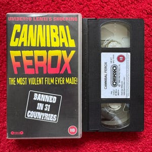 Cannibal Ferox VHS Video (1981) Vip077 / Cinta de video de terror / Video de terror / VHS vintage / Vipco