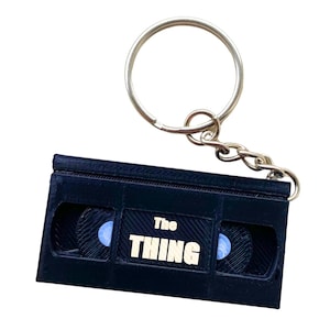 The Thing Mini Horror VHS Keyring / Horror VHS Keyring / Horror Gift / Keyring Gift / Movie Keyring / Movie Gift / John Carpenter