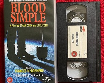 Blood Simple VHS Video (1983) 534473 / Horror VHS Video Tape / Horror Video / Vintage VHS / Coen Brothers
