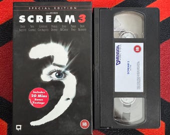 Scream 3 VHS Video (2000) D611210 / Horror VHS Video Tape / Horror Video / Vintage VHS / Ghostface
