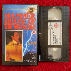 Hammer House Of Horror: Double Feature VHS Video (1987) Cfv04142 / Horror VHS Video Tape / Horror Video / Vintage VHS